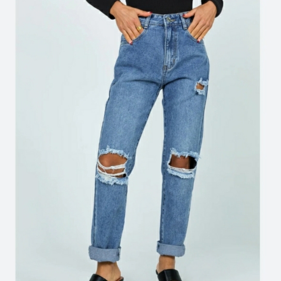 Princess Polly Hayden Jeans Distressed - Picture 4 of 8